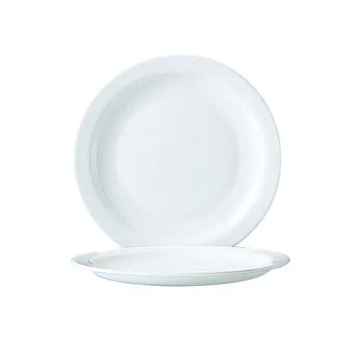 Begrenztes Angebot Teller flach HOTELIERE UNI Hartglas weiß Ø 195 mm